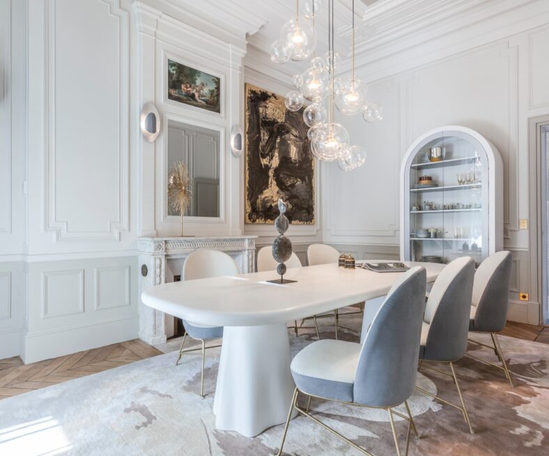ElecByT - salle à manger avec luminaire design
